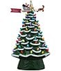 Mr. Christmas 16#double; Lit Ceramic Tree with Animated Santa's Sleigh - Image 1