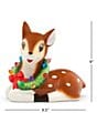 Mr. Christmas Battery-Operated 9-Inch Nostalgic Ceramic Lit Reindeer Figurine - Image 2
