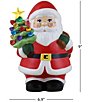 Mr. Christmas Battery-Operated 9-Inch Nostalgic Ceramic Lit Santa Figurine - Image 2
