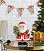 Mr. Christmas Battery-Operated 9-Inch Nostalgic Ceramic Lit Santa Figurine - Image 3