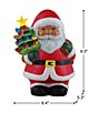 Mr. Christmas Ceramic Nostalgic African American Light-up Santa Figurine - Image 2