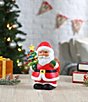 Mr. Christmas Ceramic Nostalgic African American Light-up Santa Figurine - Image 3