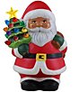 Mr. Christmas Ceramic Nostalgic African American Light-up Santa Figurine - Image 1