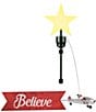 Mr. Christmas LED Light Up Animated African American Santa Biplane Believe Tree Topper - Image 2