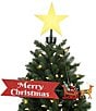 Mr. Christmas LED Lighted & Animated Santa's Sleigh Tree Topper - Image 1