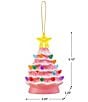 Mr. Christmas LED-Lighting Nostalgic Pink Ceramic Miniature Tree Ornament - Image 2