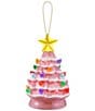Mr. Christmas LED-Lighting Nostalgic Pink Ceramic Miniature Tree Ornament - Image 1