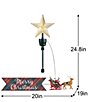Mr. Christmas Merry Christmas LED Classic Plaid Animated Tree Topper - Image 3