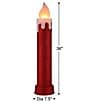 Mr. Christmas Red Glittery Blow Mold Candle, 36#double; - Image 2