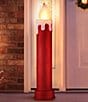 Mr. Christmas Red Glittery Blow Mold Candle, 36#double; - Image 3