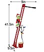 Mr. Christmas Super Climbing Grinch Animated Ladder Musical Decor, 43#double; - Image 3
