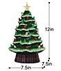Mr. Christmas Vintage Inspired LED Plaid Base Ceramic Christmas Tree - Image 2