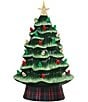 Mr. Christmas Vintage Inspired LED Plaid Base Ceramic Christmas Tree - Image 1