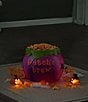 Mr. Halloween Cauldron Lit Candy Blow Mold Candy Bowl - Image 3