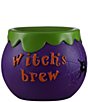 Mr. Halloween Cauldron Lit Candy Blow Mold Candy Bowl - Image 1
