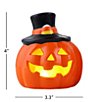 Mr. Halloween LED Illuminated Assorted Mini Ceramic Jack-O-Lantern, Set of 4 - Image 6
