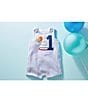 Color:Blue/White - Image 2 - Baby Boys 12-18 Months First Birthday Seersucker Jon Jon Shortall