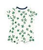 Color:Multi - Image 2 - Baby Boys 3-12 Months Short Sleeve Turtle Tracks Waffle-Weave Shortall