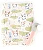 Color:Pink - Image 1 - Baby Girl Golf Swaddle Blanket & Plush Rattle Set