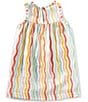 Mud Pie Baby Girls Sleeveless Rainbow Empire-Waist Dress, Color:Pink - Image 2