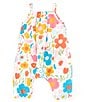 Color:Multi - Image 2 - Baby Girls 3-12 Months Sleeveless Floral-Printed Coverall