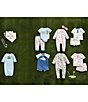 Color:Pink - Image 2 - Baby Girls Newborn-9 Months Long-Sleeve Golf Cart Printed Footie Coverall