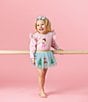 Mud Pie Baby/Little Girls Sequin-Embellished Nutcracker-Themed Mesh Tutu Skirt, Color:Blue - Image 2
