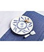 Mud Pie Blue Willow Collection Round Platter with Server - Image 2