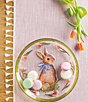 Mud Pie Bunny with Blue Ribbon Round Platter - Image 2