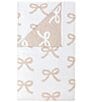 Mud Pie Chenille Knit Bow Blanket - Image 1
