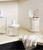 Color:White - Image 2 - Classic Home Collection Beaded Wood Utensil Holder