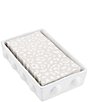 Color:White - Image 1 - Classic Home Collection Leopard Print Guest Hand Towel Caddy Set