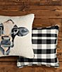 Mud Pie Cow Hooked Wool Square Pillow - Image 2
