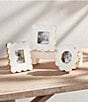 Mud Pie Everyday Entertaining Circle Scalloped Marble Picture Frame - Image 4
