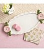 Mud Pie Flower Handle Tray & Napkin Hostess Set - Image 2