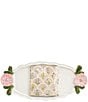 Mud Pie Flower Handle Tray & Napkin Hostess Set - Image 1
