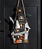 Mud Pie Halloween Collection Haunted House LED Light-Up Door Hanger - Image 3