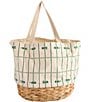 Mud Pie Here Tailgate Tote Bag, Color:Natural/Green - Image 2