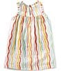 Mud Pie Little Girls Sleeveless Rainbow Empire-Waist Dress, Color:Pink - Image 2