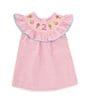 Color:Pink - Image 1 - Little Girls 2T Short-Sleeve 2nd Birthday Dress
