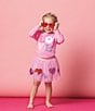 Mud Pie Little Girls Heart Sequin Tutu Skirt, Color:Medium Pink - Image 3