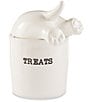 Color:White - Image 1 - Mud Puppy Collection Dog Tail Treat Canister