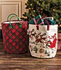 Mud Pie Oversized Santa Landscape Gift Tote Bag - Image 2