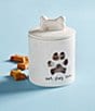 Color:White - Image 2 - Personalized Paw Print Treat Jar Kit