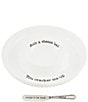 Mud Pie Thanksgiving Collection Cheese Ball Set, Color:White - Image 1