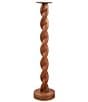 Mud Pie Twisted Wood Sculpture Candlestick - Image 1