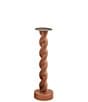 Mud Pie Twisted Wood Sculpture Candlestick - Image 3