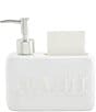 Color:White - Image 1 - #double;Wash#double; Soap Pump with Sponge Caddy