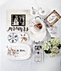 Color:White - Image 3 - Wedding Collection Mr. & Mrs. Cake Testing Plate with 2 Forks