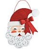 Mud Pie Whimsical Christmas Collection Santa Bow Door Hanger - Image 2